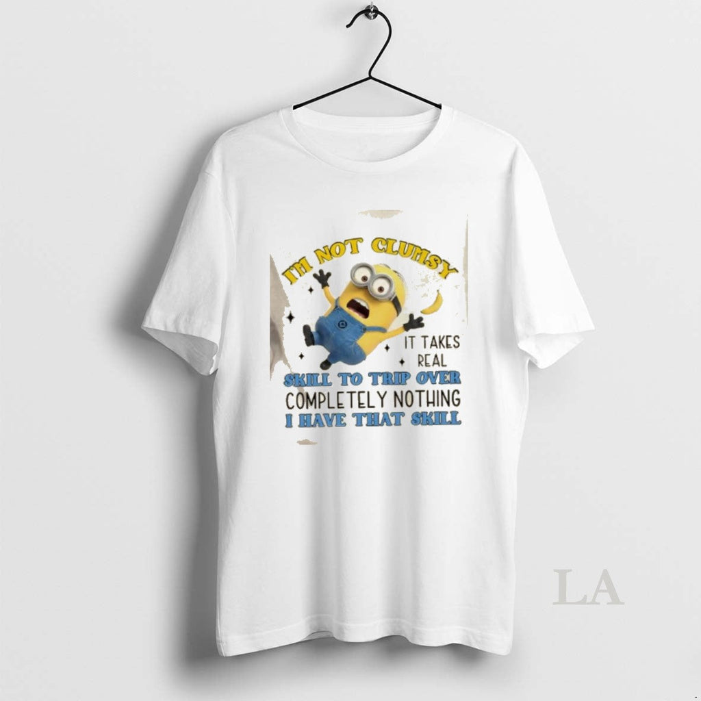 Original Minions Im Not Clumsy It Takes Real Skill To - Adult & Kids T-Shirts, Sweatshirts & Hoodies apparel design preview 1