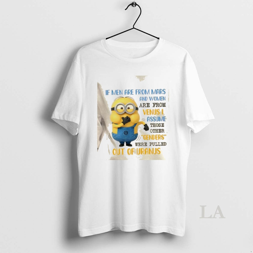 Original Minions If Men Are From Mars And Women Venus - Adult & Kids T-Shirts, Sweatshirts & Hoodies apparel design preview 1
