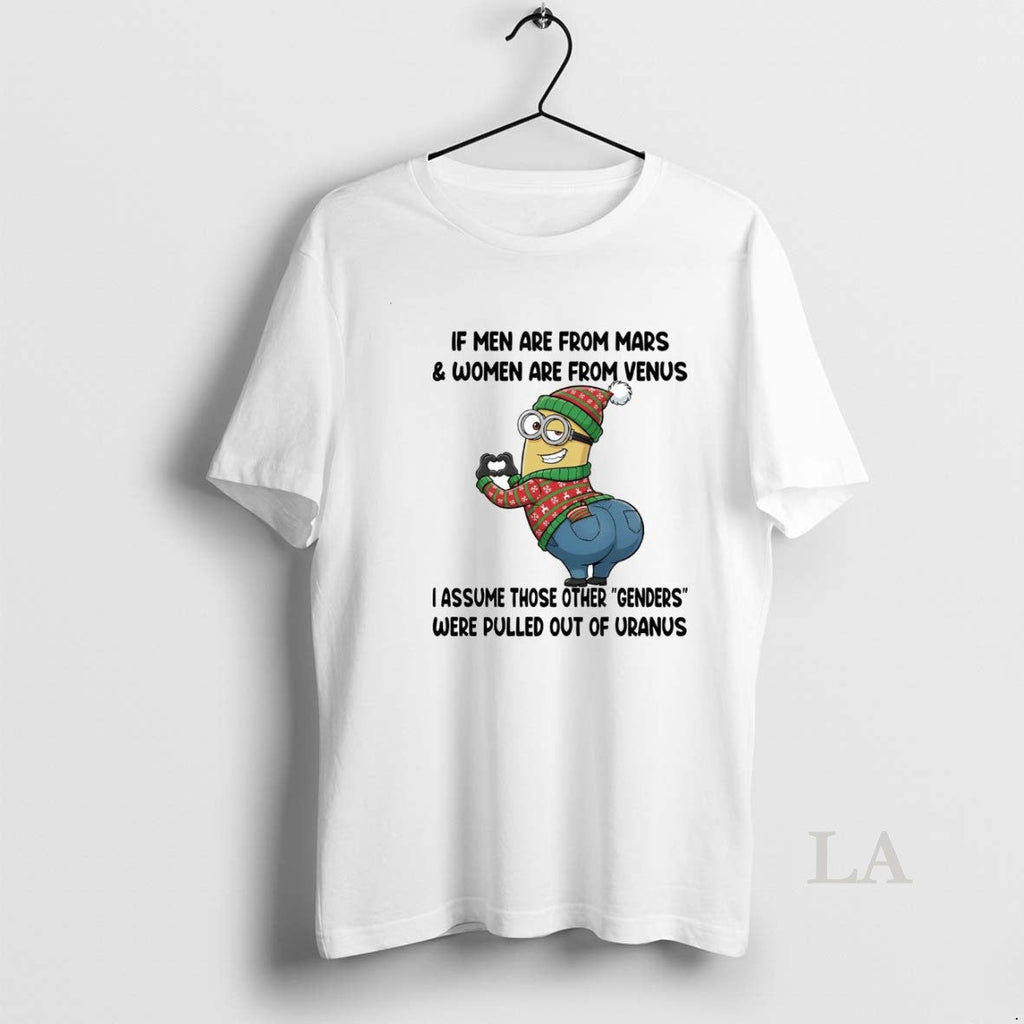 Original Minions If Men Are From Mars And Women Venus - Adult & Kids T-Shirts, Sweatshirts & Hoodies apparel design preview 1