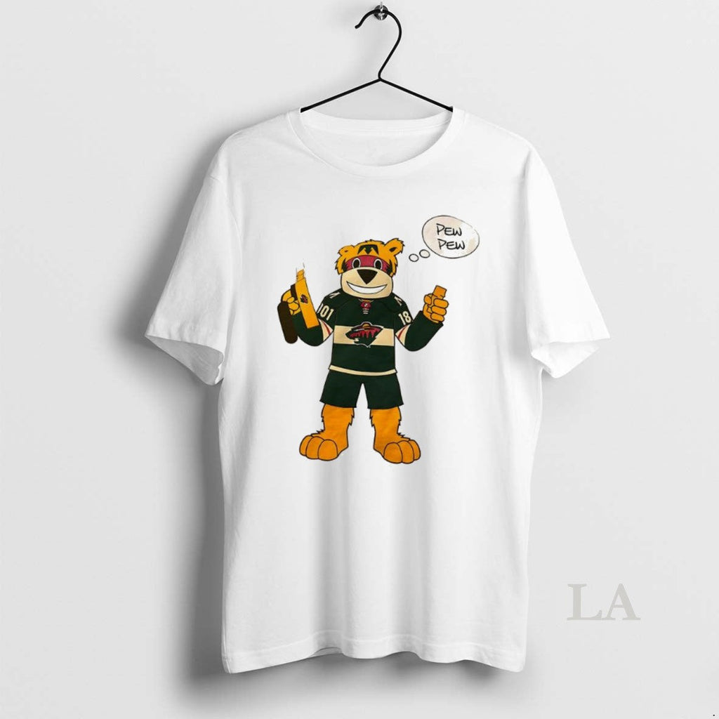 Original Minnesota Wild Mascot Pew - Adult & Kids T-Shirts, Sweatshirts & Hoodies apparel design preview 1