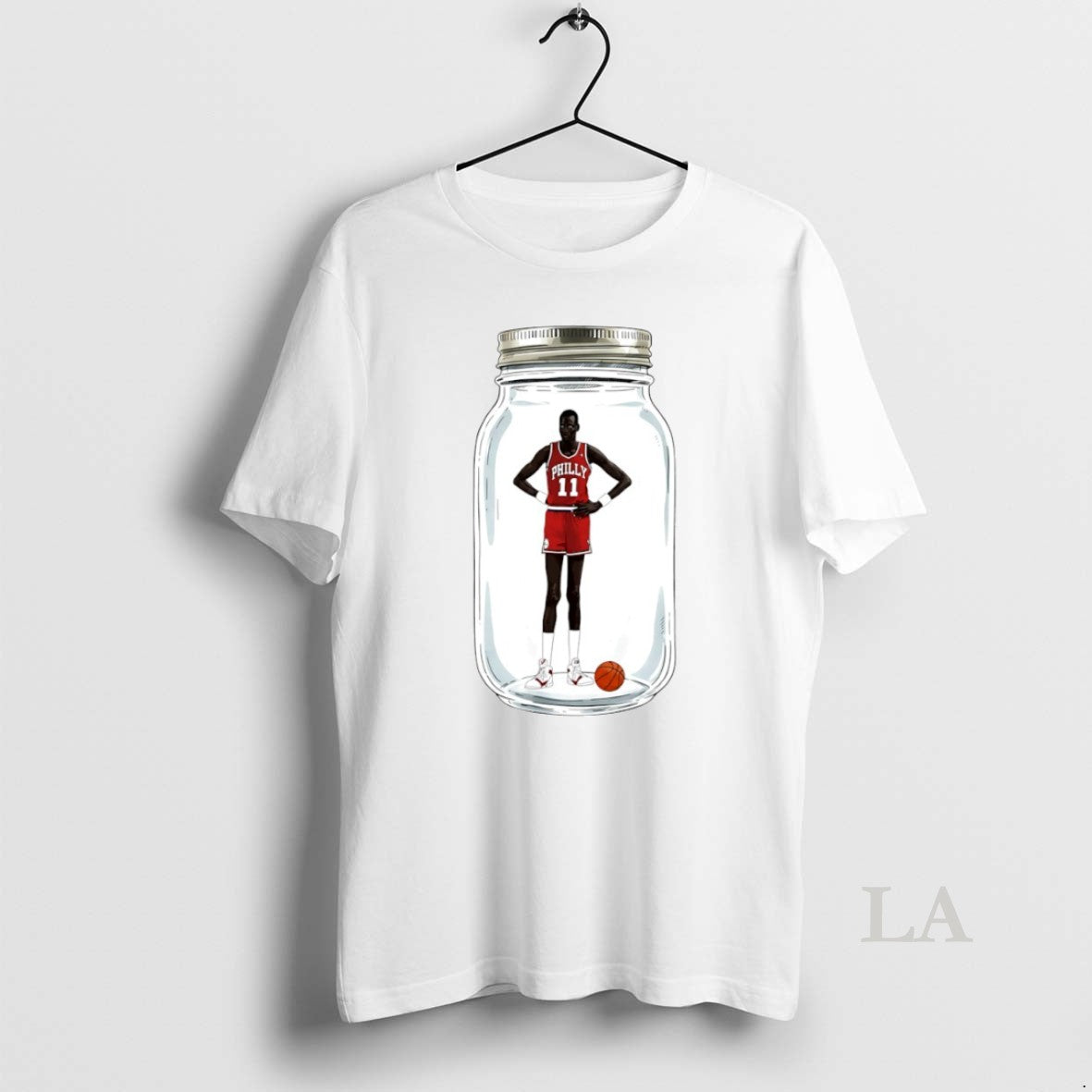 Original Minute Manute Philadelphia 76ers Basketball - Adult & Kids T-Shirts, Sweatshirts & Hoodies apparel design preview 1