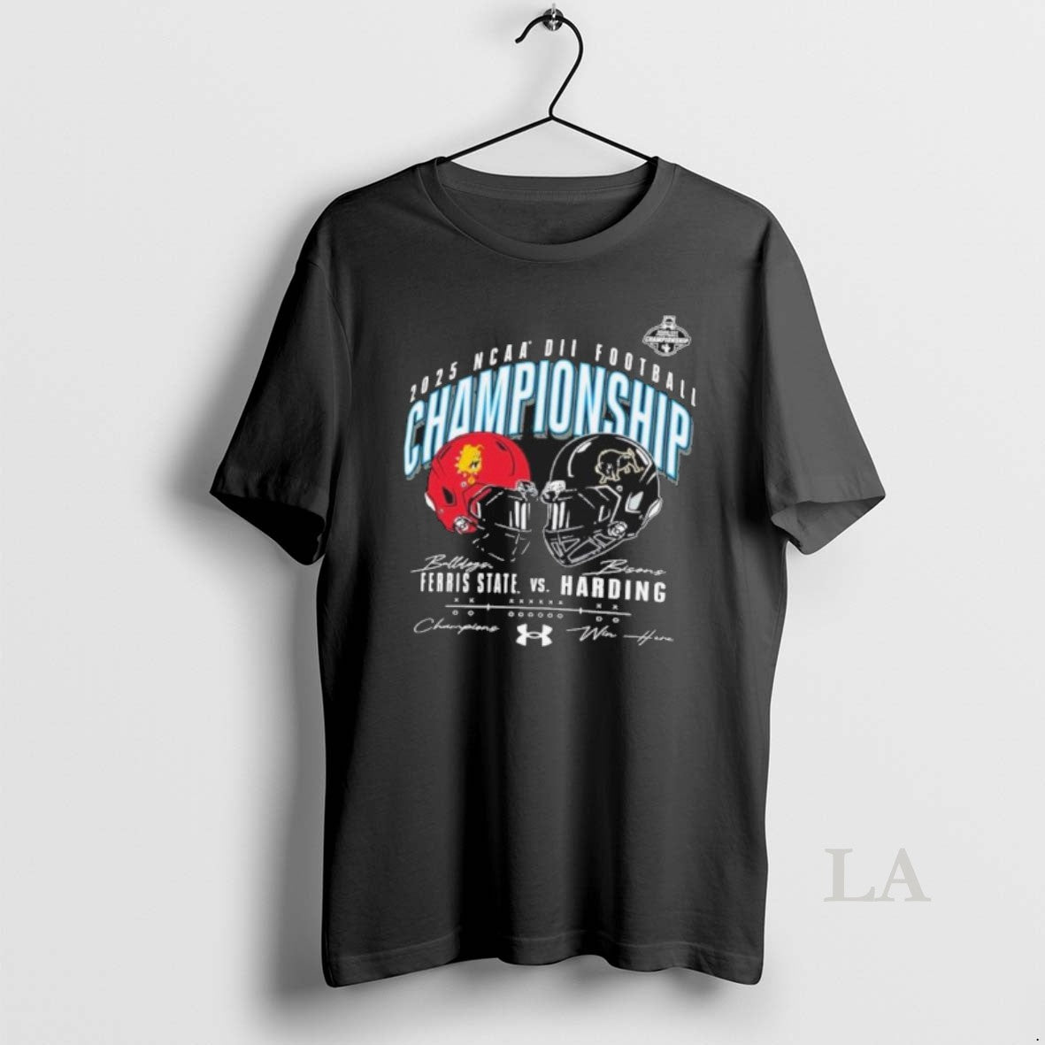 Original Ncaa Dii Championship 2025 Ferris State Vs - Adult & Kids T-Shirts, Sweatshirts & Hoodies apparel design preview 1
