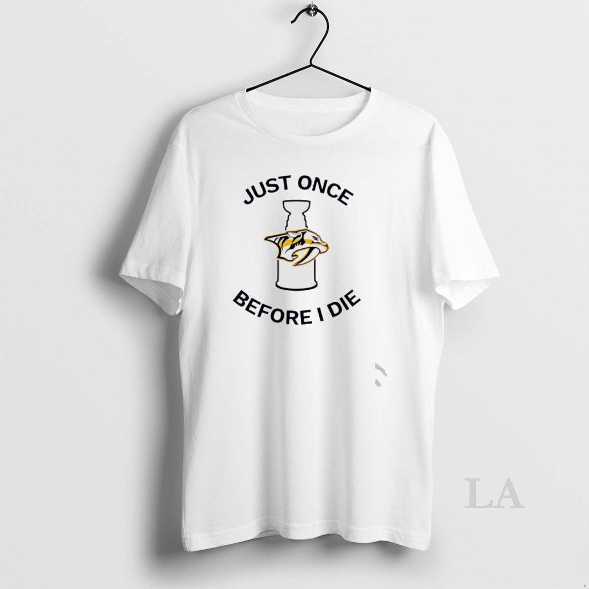 Original Nashville Predators Just Once Before I Die - Adult & Kids T-Shirts, Sweatshirts & Hoodies apparel design preview 1