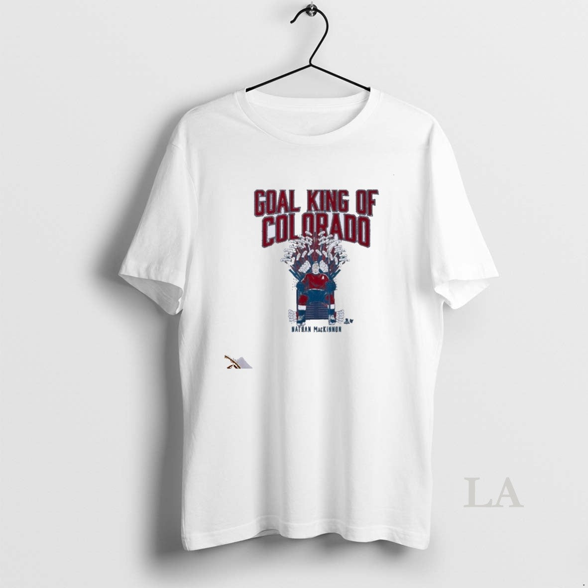 Original Nathan Mackinnon Goal King Of Colorado - Adult & Kids T-Shirts, Sweatshirts & Hoodies apparel design preview 1