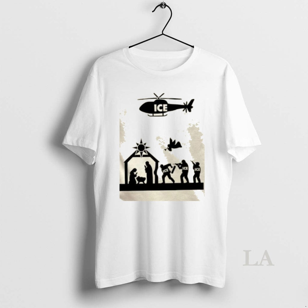 Original Nativity Scene Ice Raid - Adult & Kids T-Shirts, Sweatshirts & Hoodies apparel design preview 1