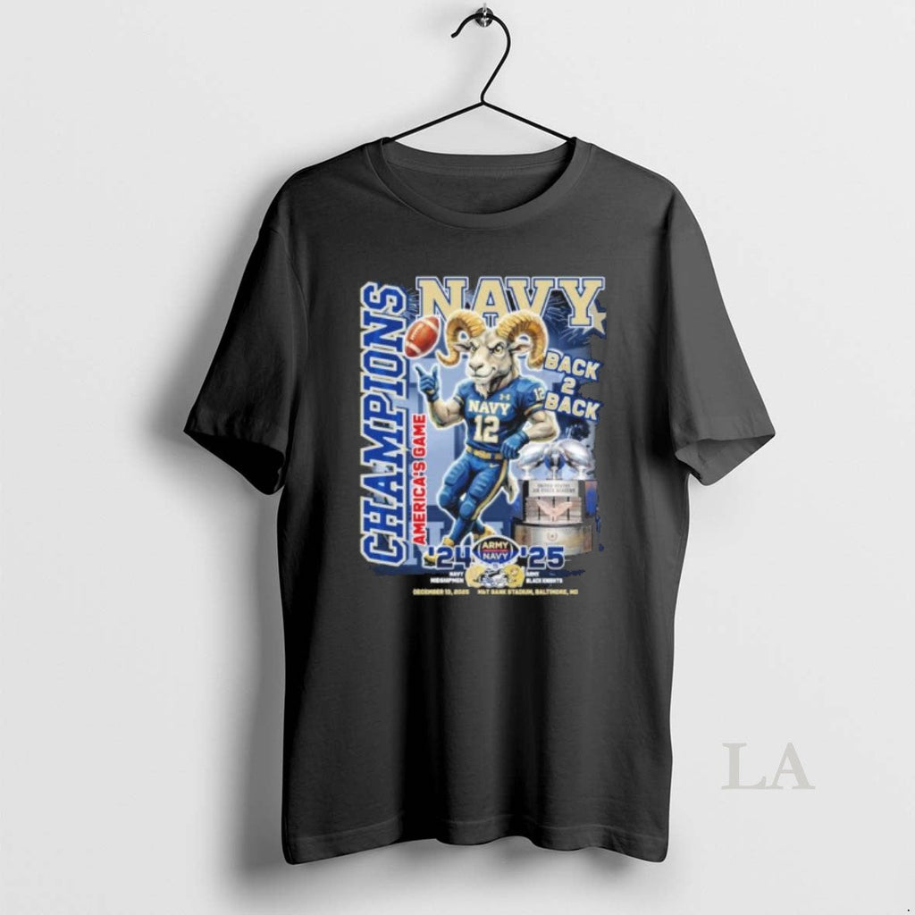 Original Navy Midshipmen Mascot Back 2 Americas Game - Adult & Kids T-Shirts, Sweatshirts & Hoodies apparel design preview 1