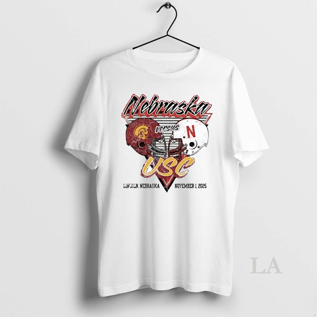 Original Nebraska Cornhuskers Vs Usc Trojans 2025 - Adult & Kids T-Shirts, Sweatshirts & Hoodies apparel design preview 1