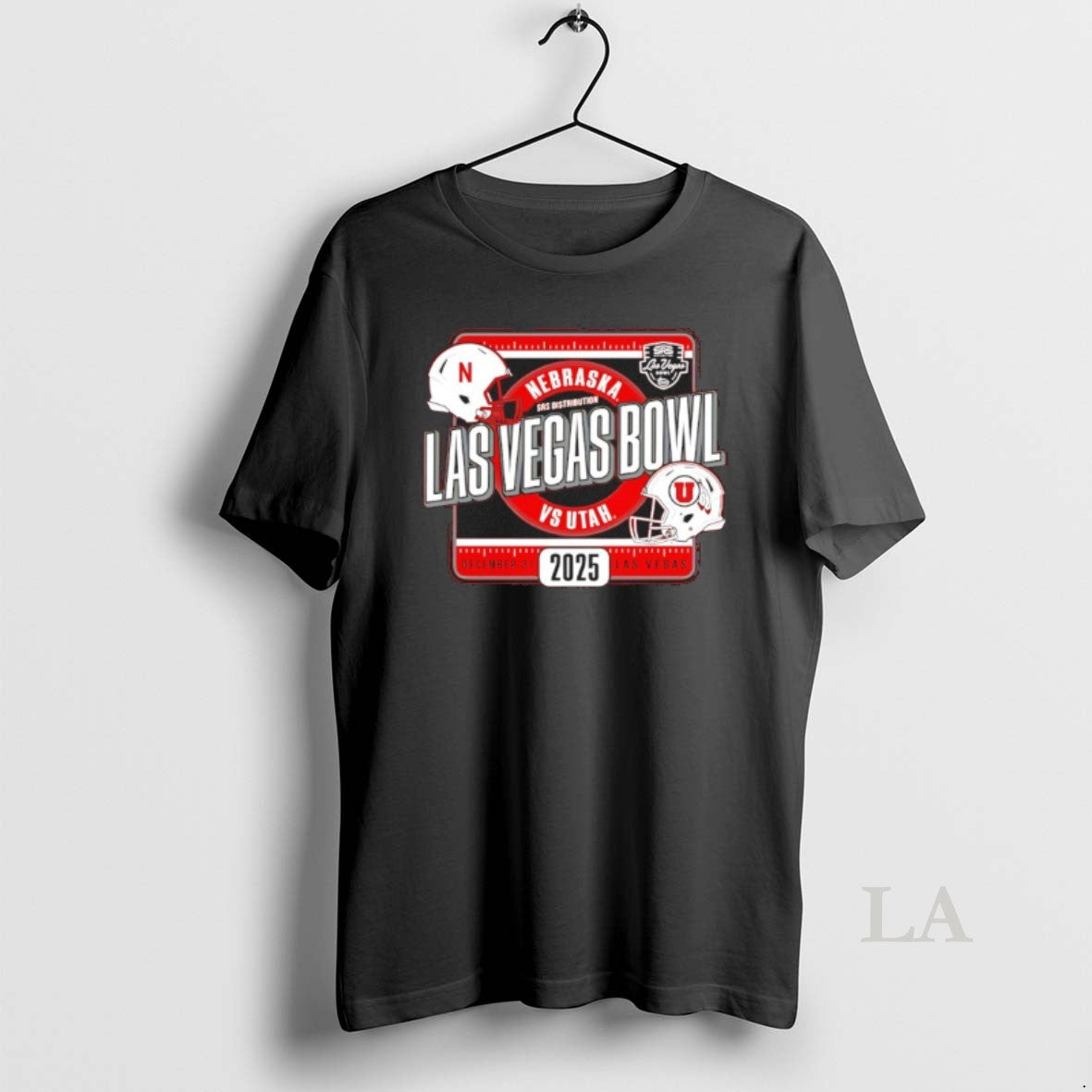 Original Nebraska Vs Utah 2025 Las Vegas Bowl Bound - Adult & Kids T-Shirts, Sweatshirts & Hoodies apparel design preview 1