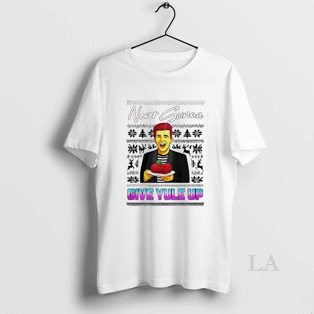 Original Never Gonna Give Yule Up Rick Astley Ugly - Adult & Kids T-Shirts, Sweatshirts & Hoodies apparel design preview 1