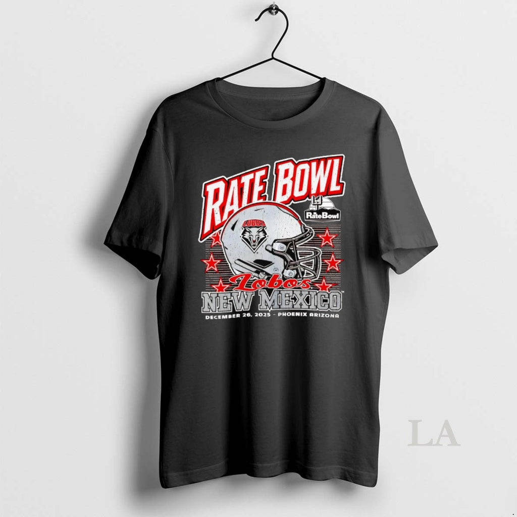 Original New Mexico Lobos 2025 Rate Bowl Helmet - Adult & Kids T-Shirts, Sweatshirts & Hoodies apparel design preview 1