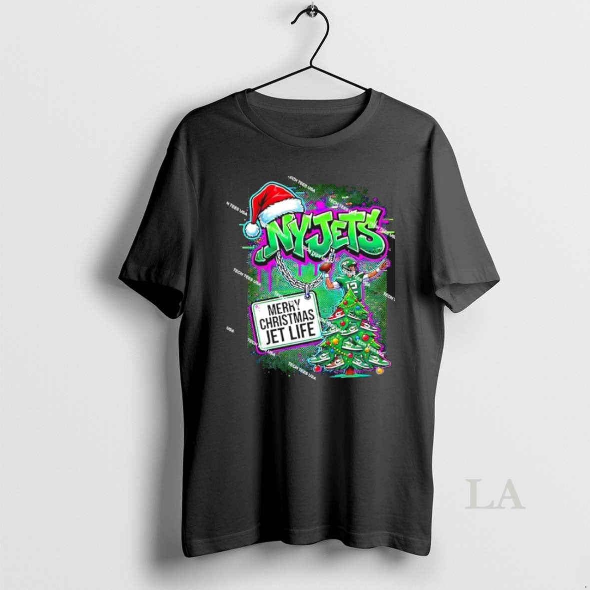 Original New York Jets Football Merry Christmas Jet - Adult & Kids T-Shirts, Sweatshirts & Hoodies apparel design preview 1