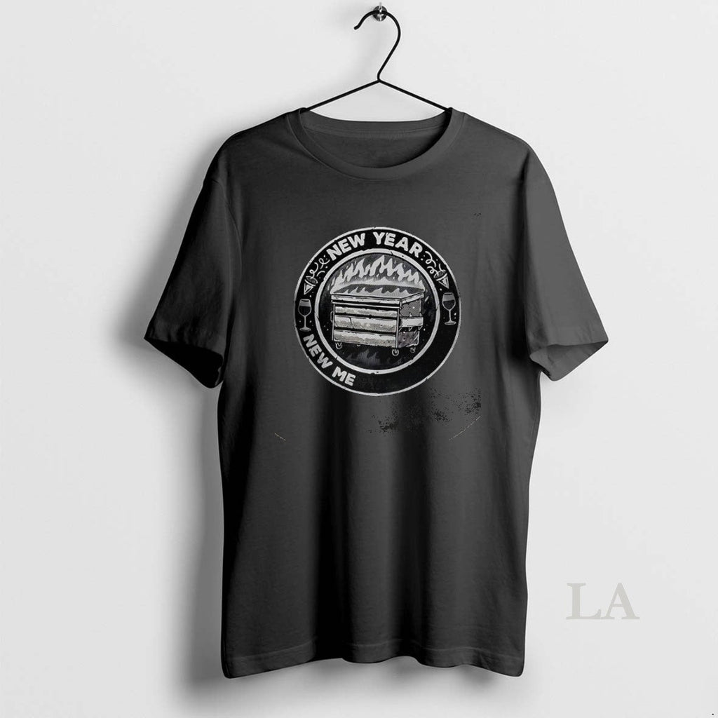 Original New Year Mental Battles Burning Trash Can - Adult & Kids T-Shirts, Sweatshirts & Hoodies apparel design preview 1