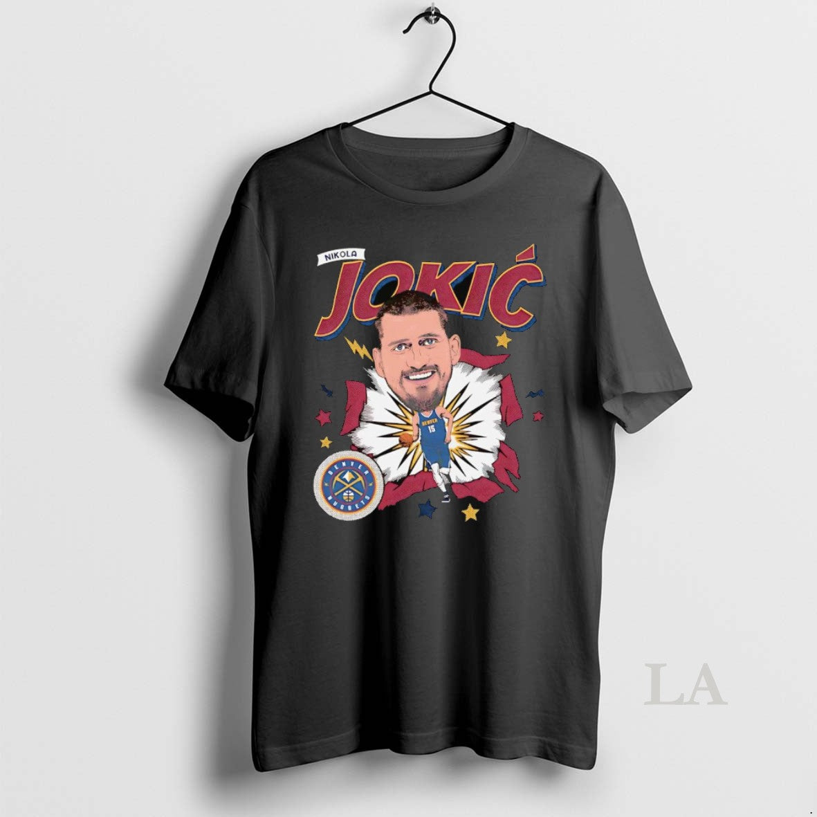 Original Nikola Jokic Big Head Caricature Denver - Adult & Kids T-Shirts, Sweatshirts & Hoodies apparel design preview 1