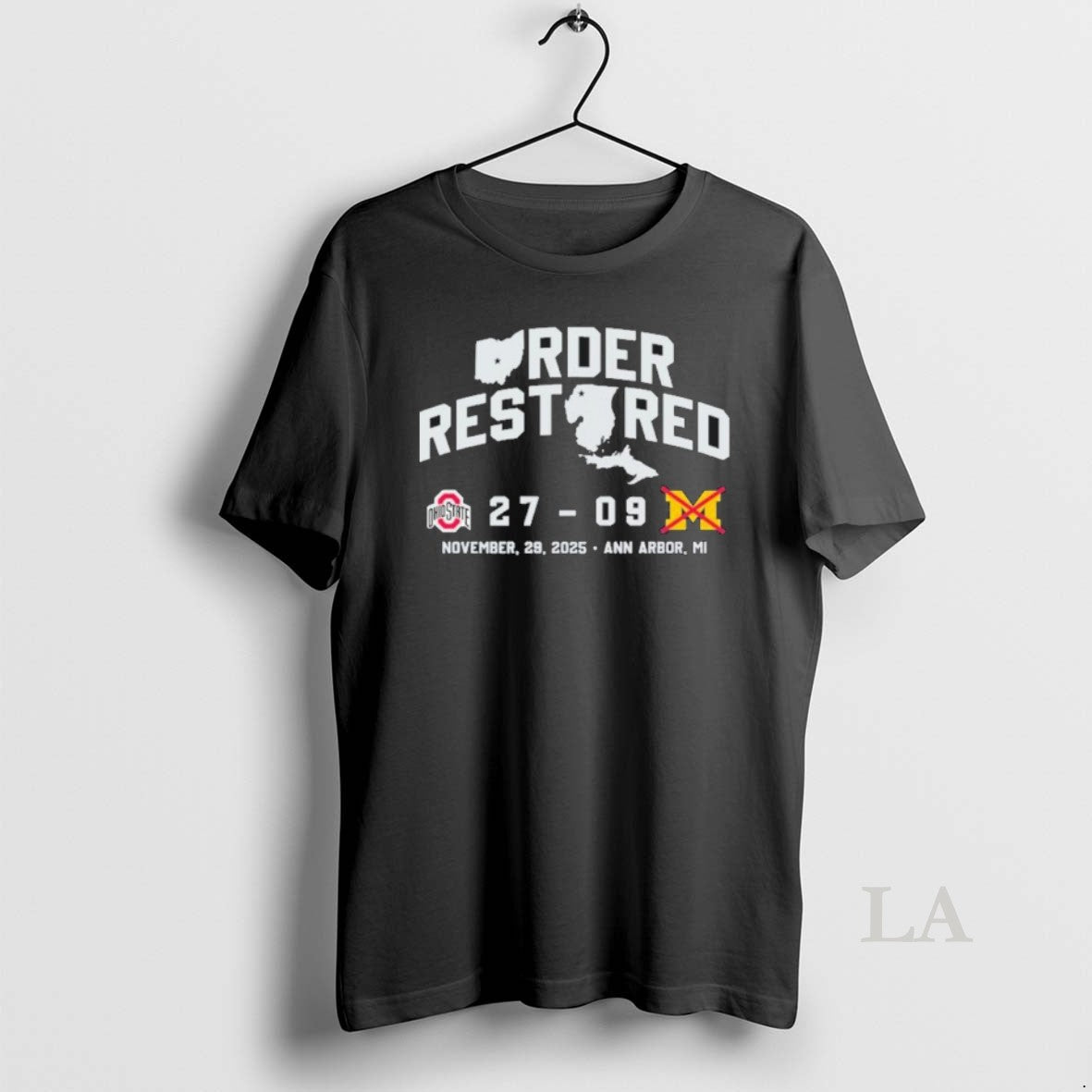 Original Ohio Order Restored Beat Michigan 27 9 - Adult & Kids T-Shirts, Sweatshirts & Hoodies apparel design preview 1