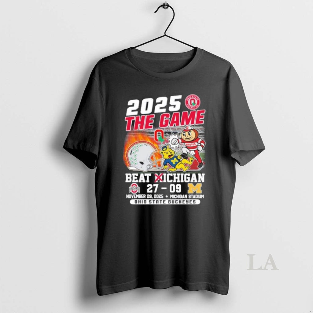 Original Ohio State Mascot Knockout Michigan 2025 The - Adult & Kids T-Shirts, Sweatshirts & Hoodies apparel design preview 1