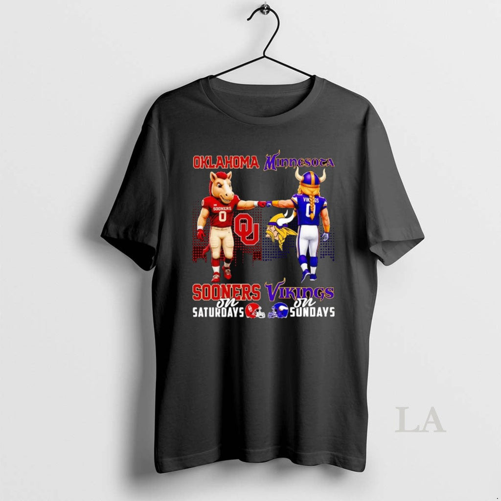 Original Oklahoma Sooners On Saturdays Minnesota - Adult & Kids T-Shirts, Sweatshirts & Hoodies apparel design preview 1