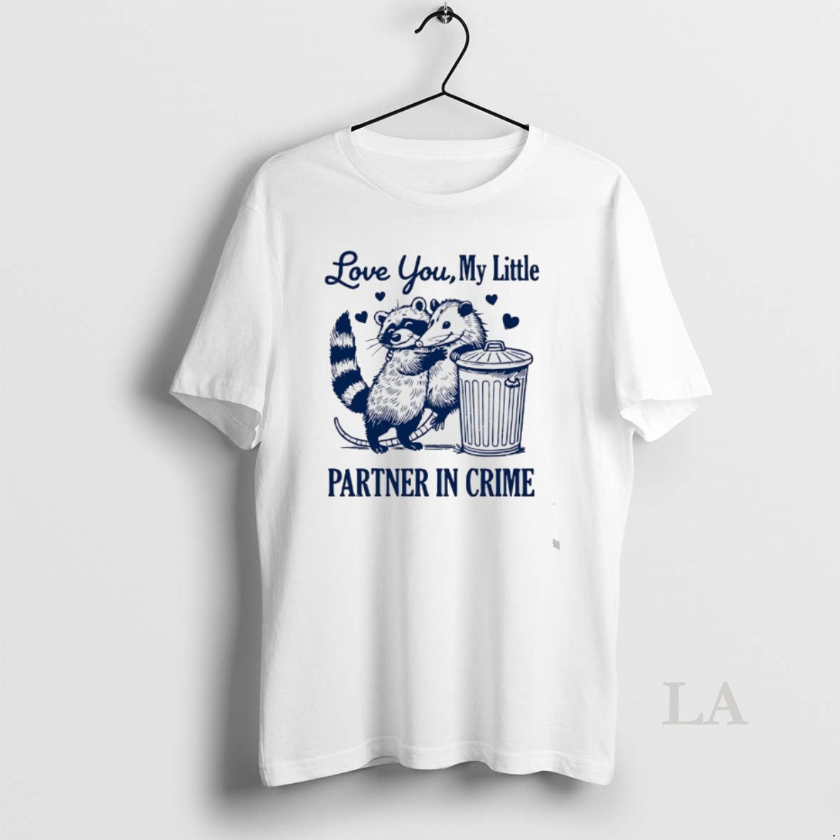 Original Opossum Love You My Little Partner In Crime - Adult & Kids T-Shirts, Sweatshirts & Hoodies apparel design preview 1