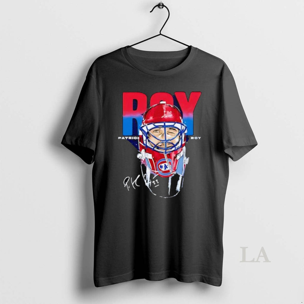 Original Patrick Roy Montreal Goalie Mask Signature - Adult & Kids T-Shirts, Sweatshirts & Hoodies apparel design preview 1