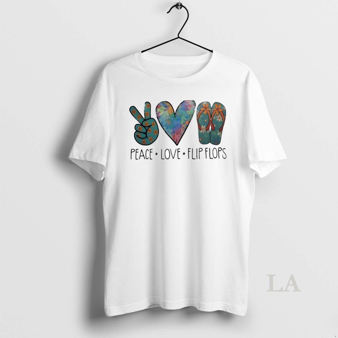 Original Peace Love Flip Flops Circle - Adult & Kids T-Shirts, Sweatshirts & Hoodies apparel design preview 1