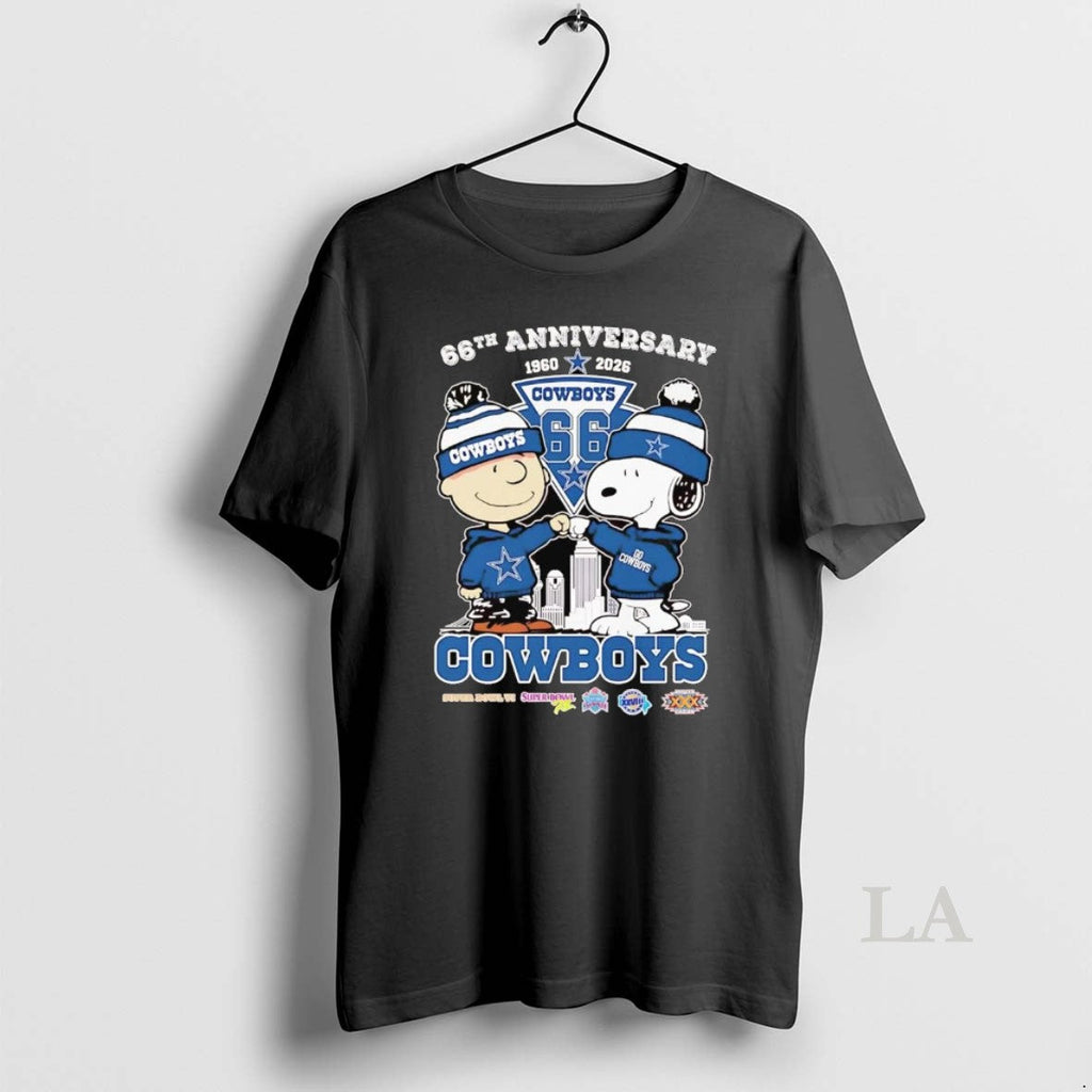 Original Peanuts 66th Anniversary 1960 2026 Dallas - Adult & Kids T-Shirts, Sweatshirts & Hoodies apparel design preview 1