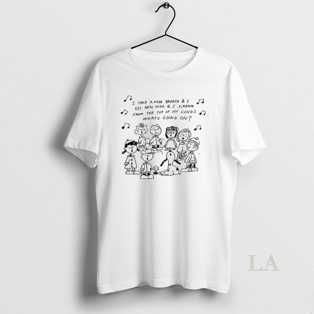 Original Peanuts Take A Deep Breath And I Get Real - Adult & Kids T-Shirts, Sweatshirts & Hoodies apparel design preview 1