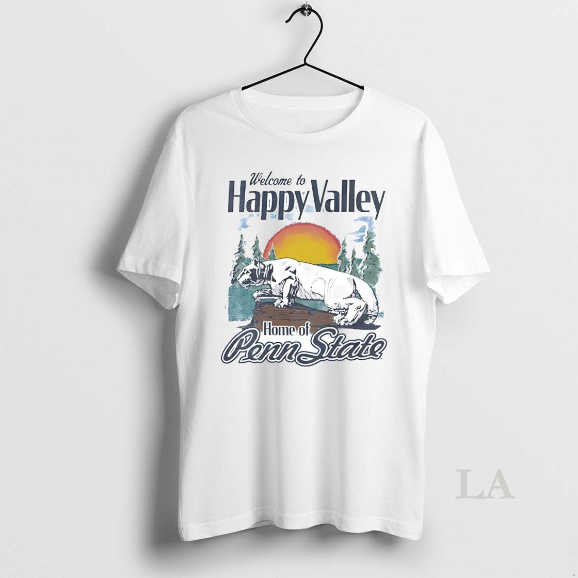 Original Penn State Nittany Lions Welcome To Happy - Adult & Kids T-Shirts, Sweatshirts & Hoodies apparel design preview 1