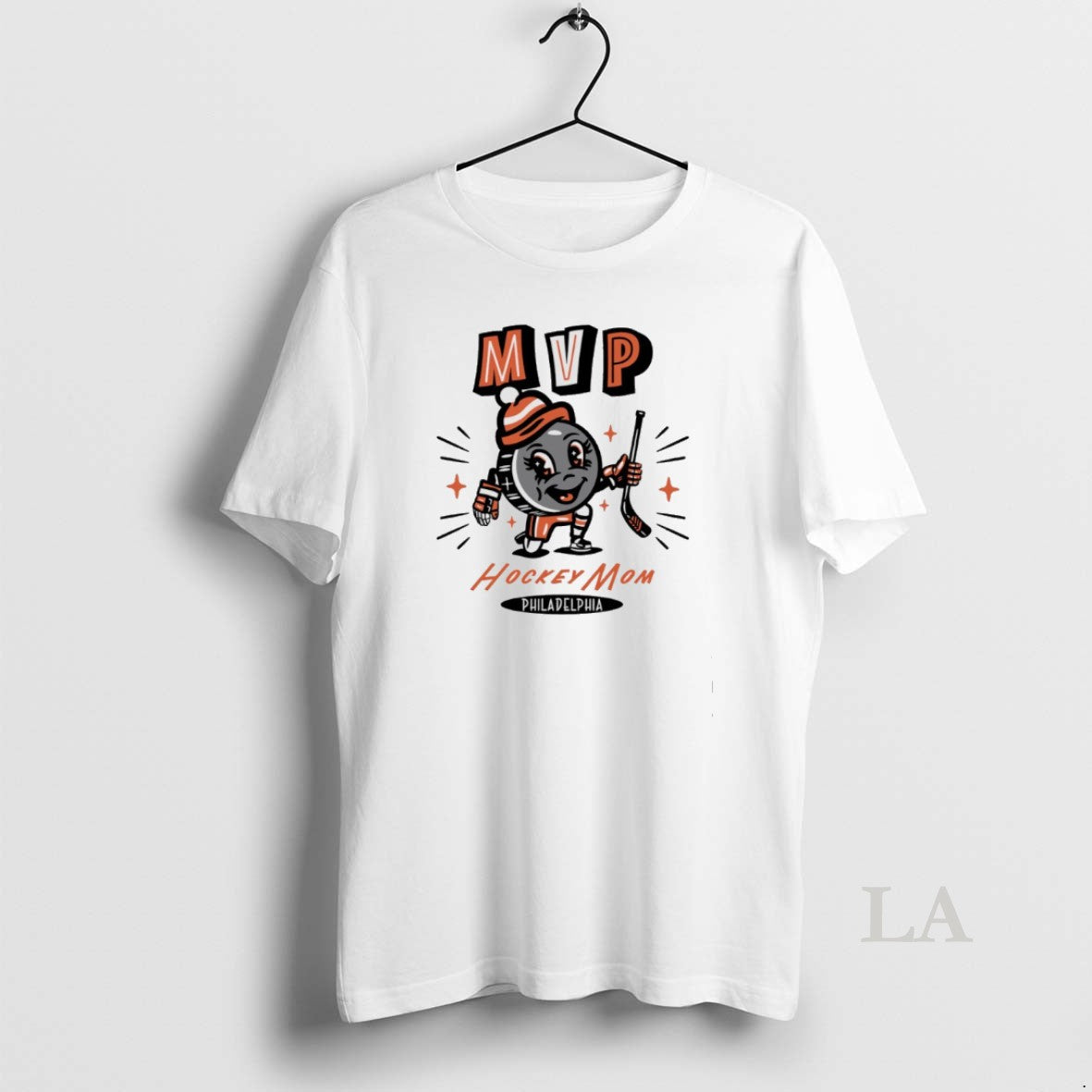 Original Philadelphia Flyers 2025 Mvp Hockey Mom - Adult & Kids T-Shirts, Sweatshirts & Hoodies apparel design preview 1