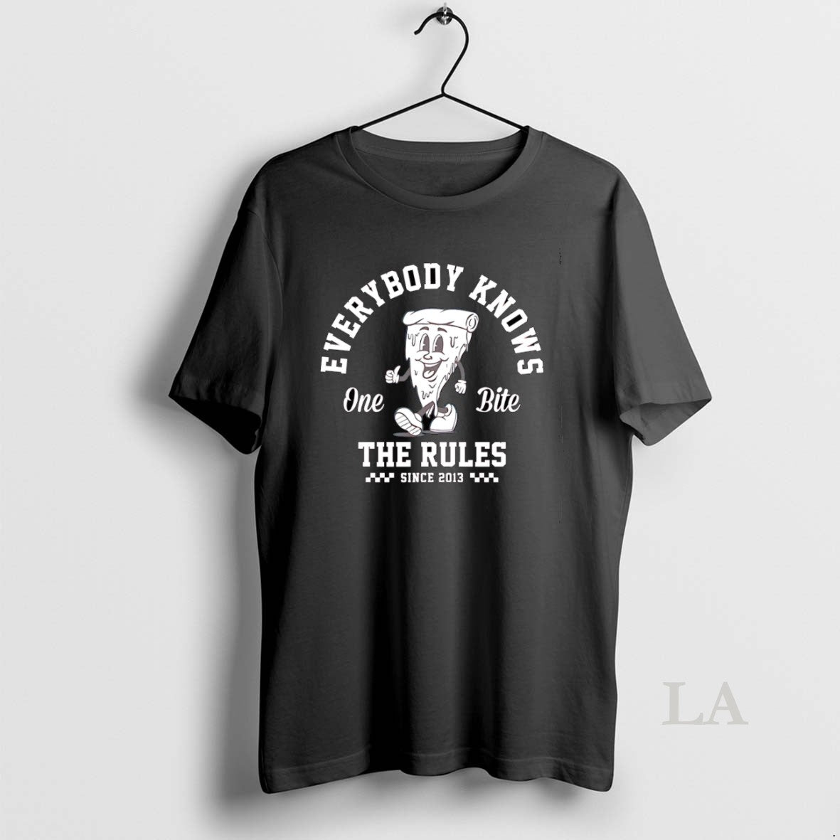Original Pizza Everybody Knows One Bite The Rules - Adult & Kids T-Shirts, Sweatshirts & Hoodies apparel design preview 1