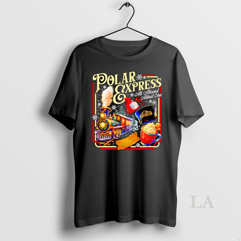 Original Polar Express All Aboard Admit One Christmas - Adult & Kids T-Shirts, Sweatshirts & Hoodies apparel design preview 1