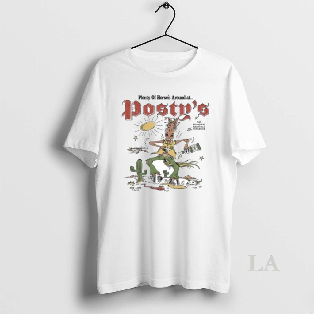 Original Post Malone Horsen Around Postys - Adult & Kids T-Shirts, Sweatshirts & Hoodies apparel design preview 1