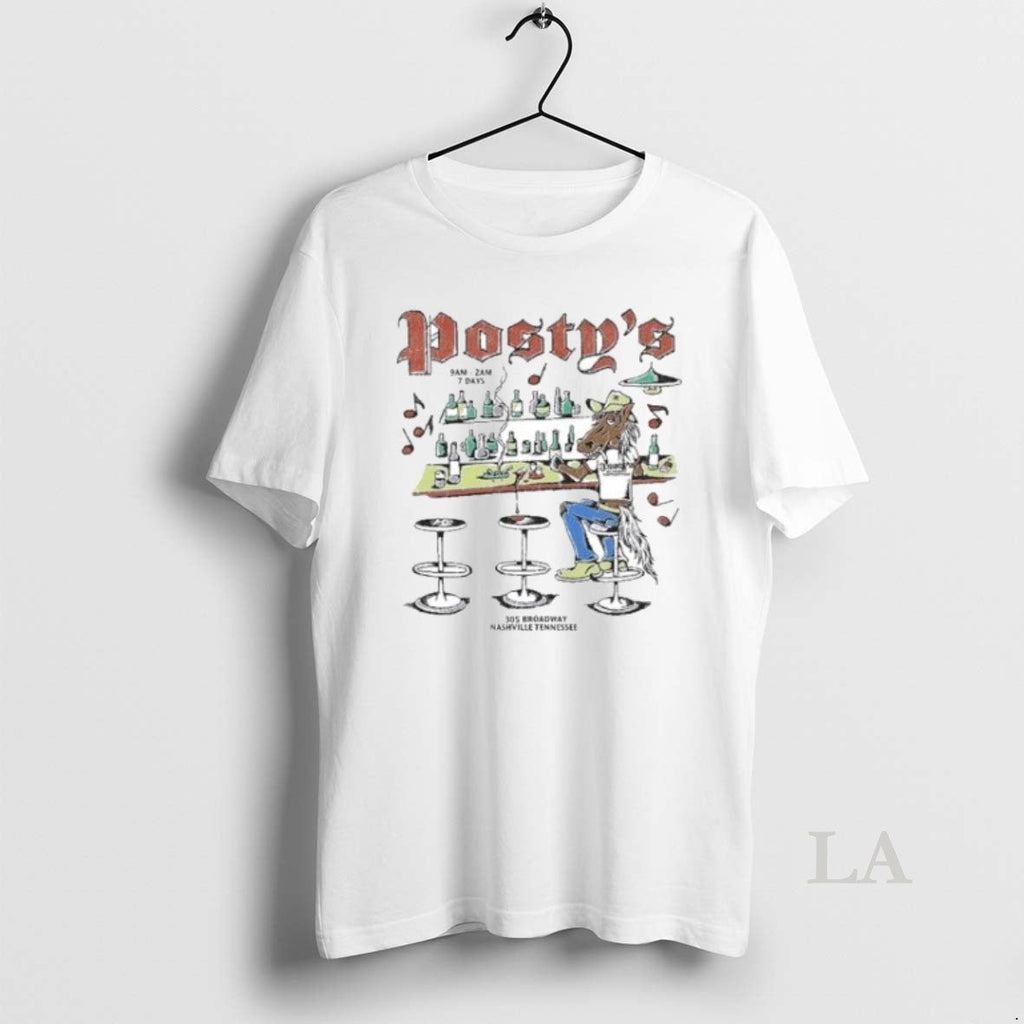Original Post Malone Lead A Horse To Postys - Adult & Kids T-Shirts, Sweatshirts & Hoodies apparel design preview 1