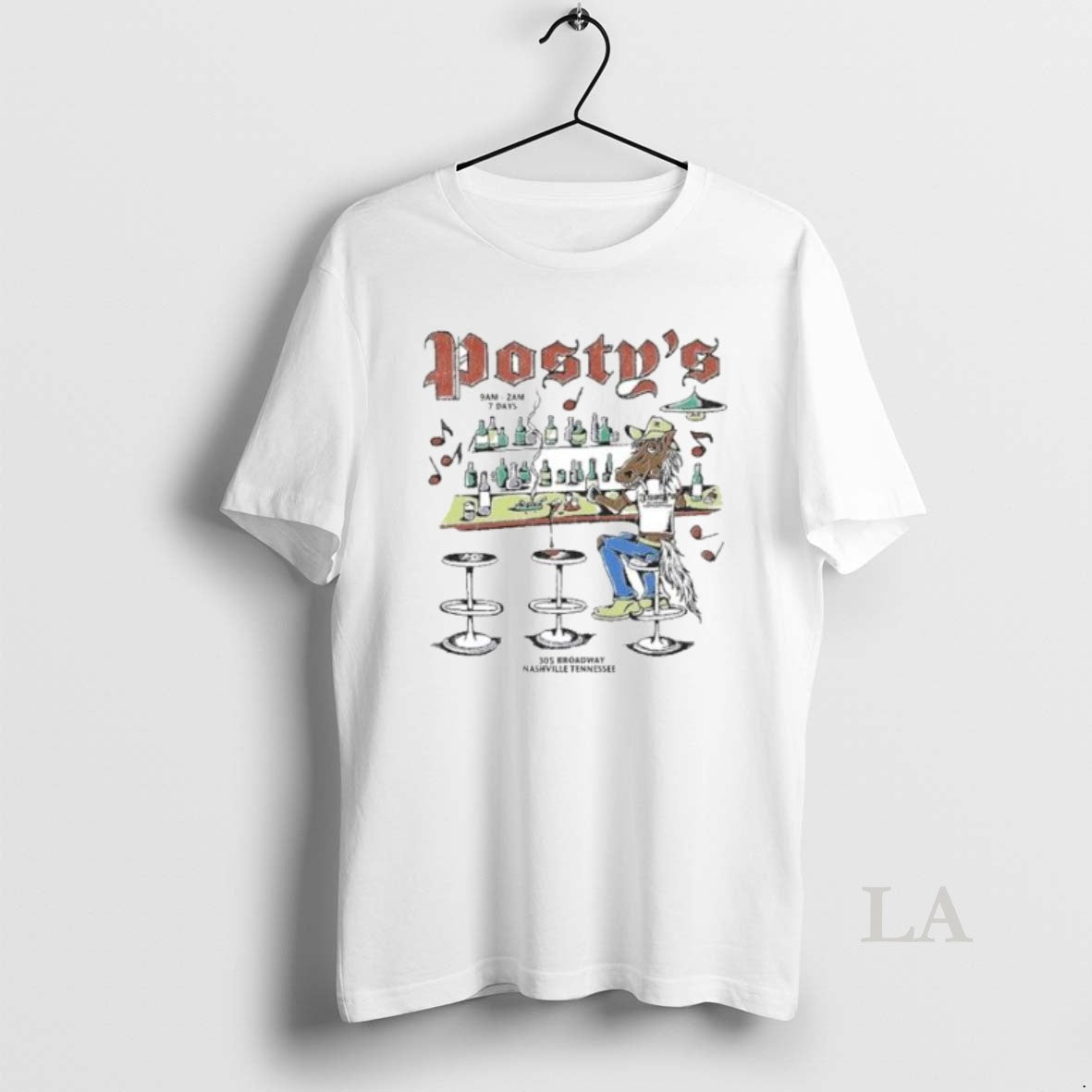 Original Post Malone Lead A Horse To Postys - Adult & Kids T-Shirts, Sweatshirts & Hoodies apparel design preview 1