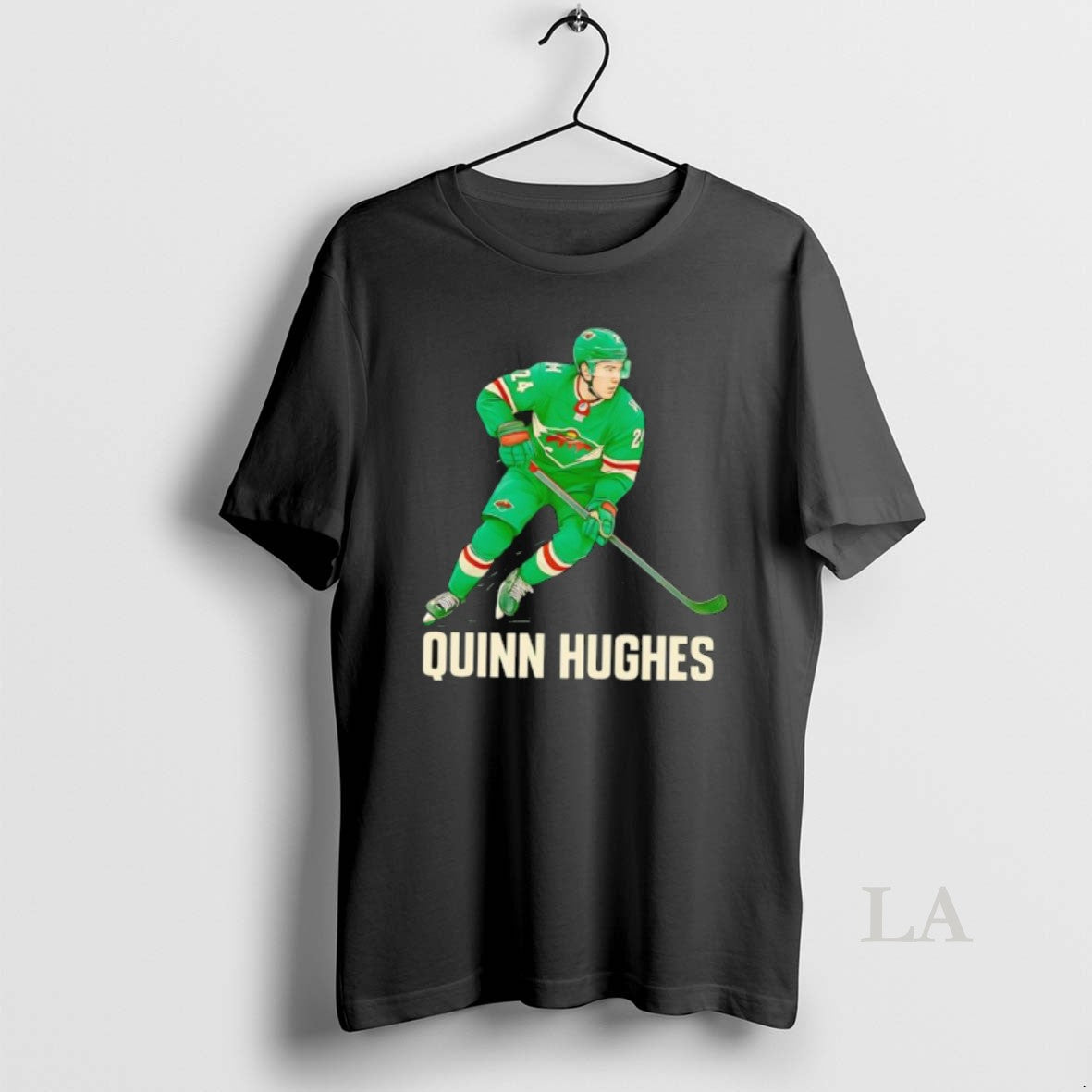 Original Quinn Hughes Minnesota Wild - Adult & Kids T-Shirts, Sweatshirts & Hoodies apparel design preview 1