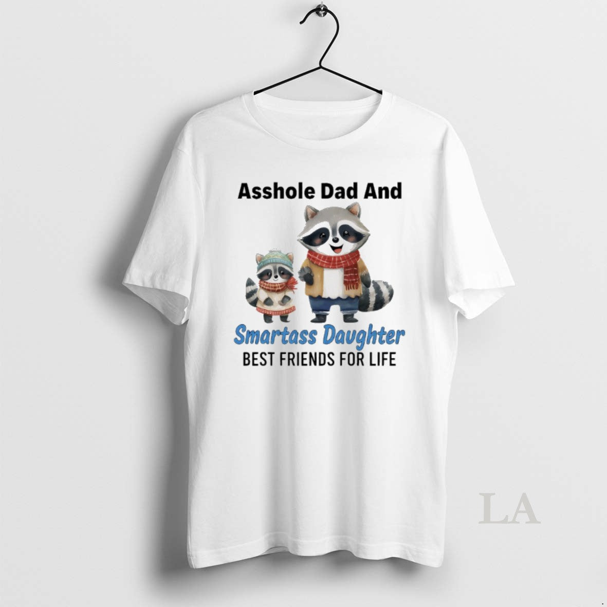 Original Raccoon Christmas Asshole Dad And Smartass - Adult & Kids T-Shirts, Sweatshirts & Hoodies apparel design preview 1
