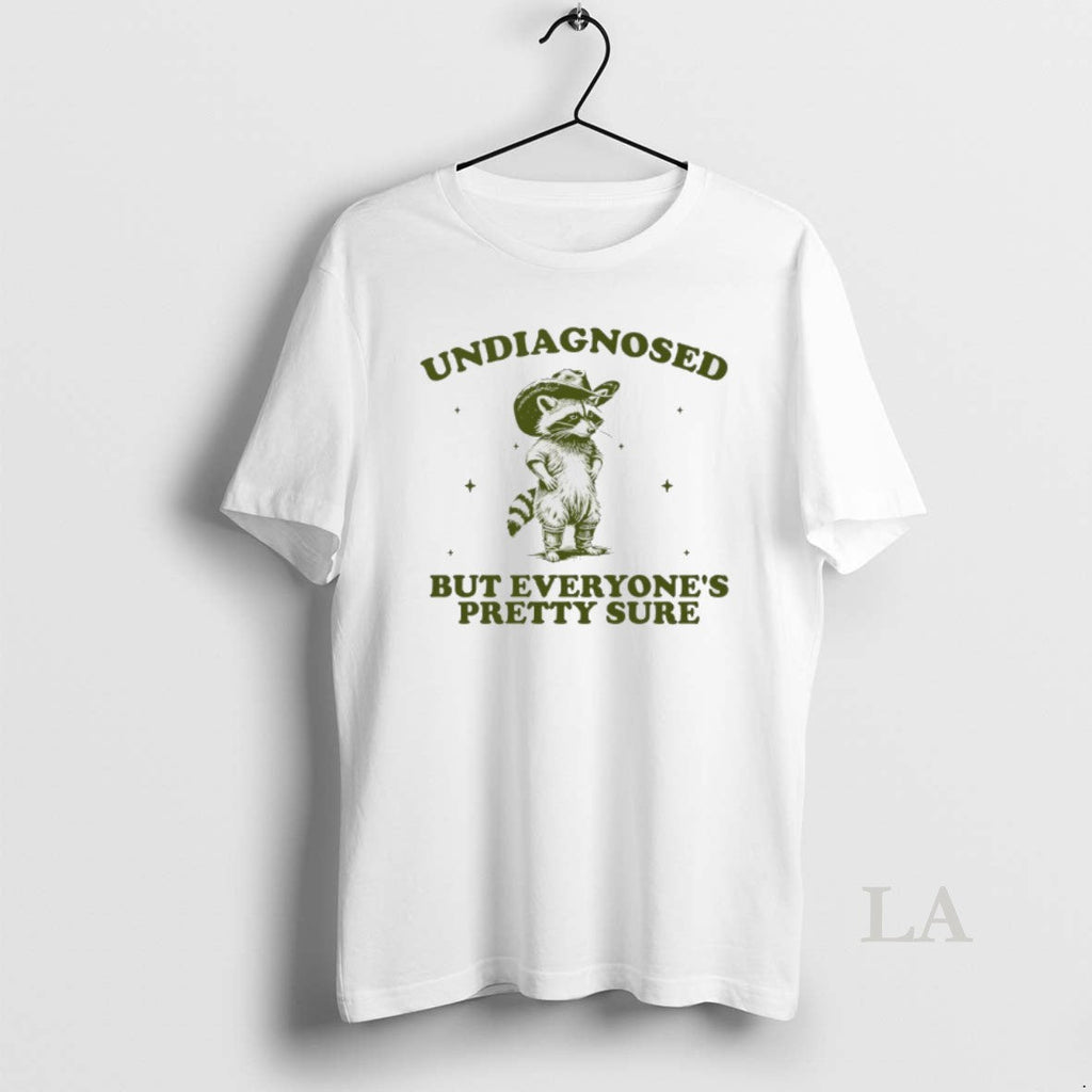 Original Raccoon Cowboy Undiagnosed But Everyones - Adult & Kids T-Shirts, Sweatshirts & Hoodies apparel design preview 1