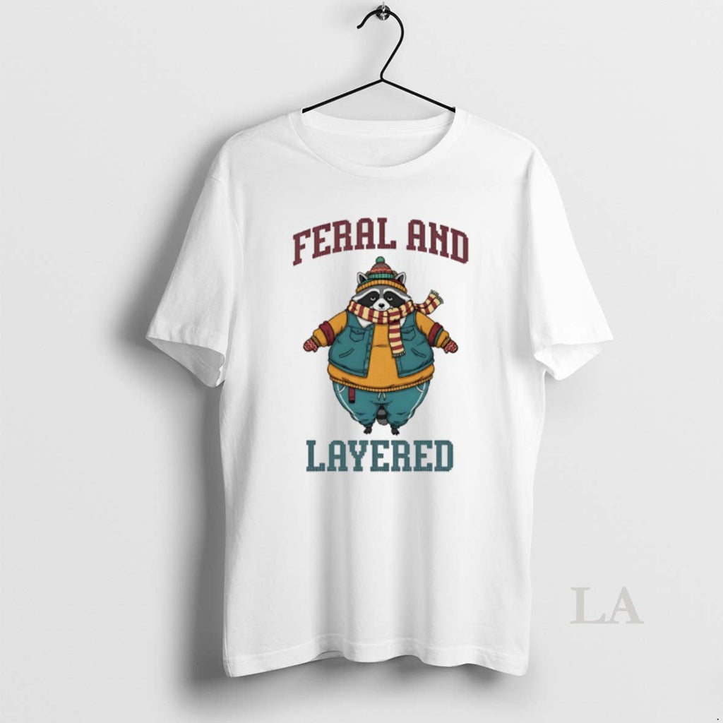 Original Raccoon Feral And Layered - Adult & Kids T-Shirts, Sweatshirts & Hoodies apparel design preview 1