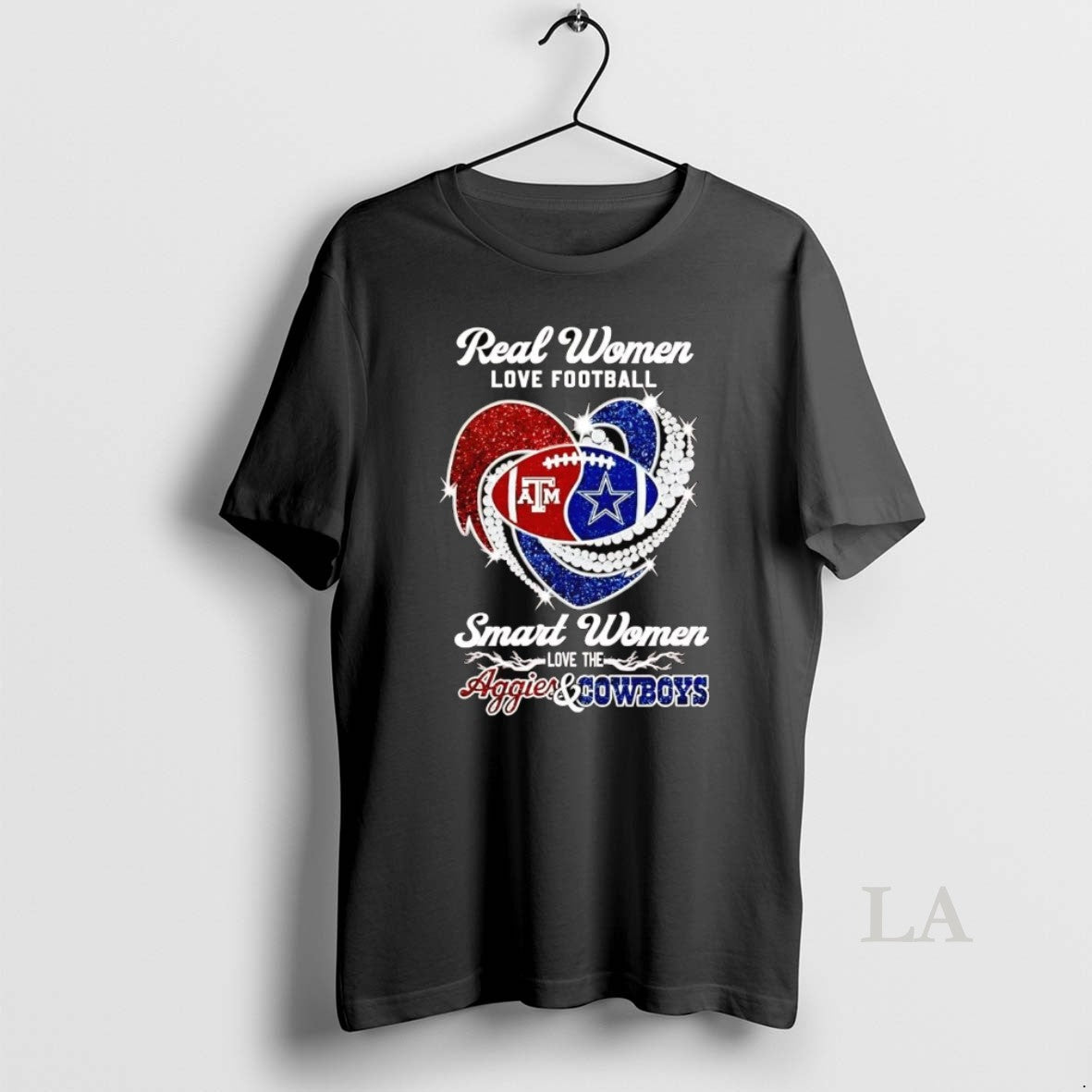 Original Real Women Love Football Smart The Aggies - Adult & Kids T-Shirts, Sweatshirts & Hoodies apparel design preview 1