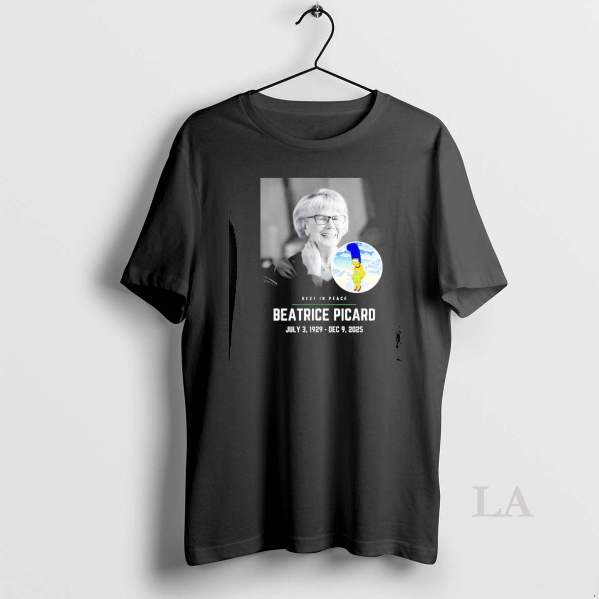 Original Rest In Peace Beatrice Picard 1929 2025 - Adult & Kids T-Shirts, Sweatshirts & Hoodies apparel design preview 1