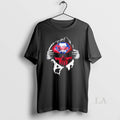 Original Ripped From The Chest Skull Deep - Adult & Kids T-Shirts, Sweatshirts & Hoodies apparel design preview 1