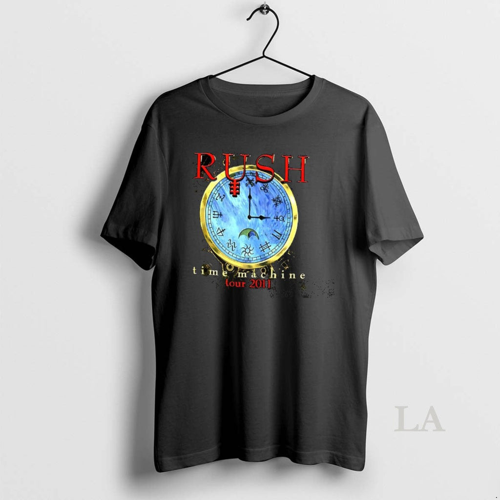 Original Rush Time Machine Tour 2011 Clock - Adult & Kids T-Shirts, Sweatshirts & Hoodies apparel design preview 1
