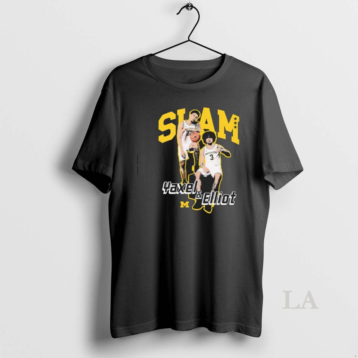 Original Slam Michigan Wolverines Basketball Yaxel - Adult & Kids T-Shirts, Sweatshirts & Hoodies apparel design preview 1