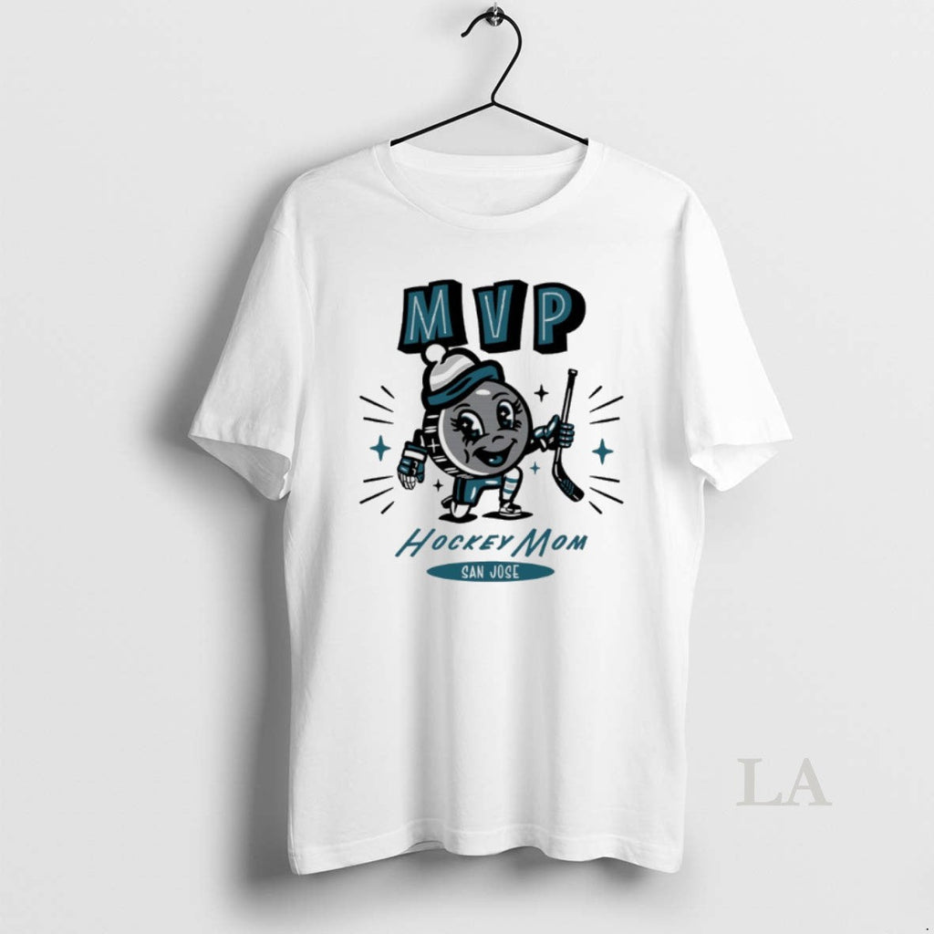 Original San Jose Sharks 2025 Mvp Hockey Mom - Adult & Kids T-Shirts, Sweatshirts & Hoodies apparel design preview 1