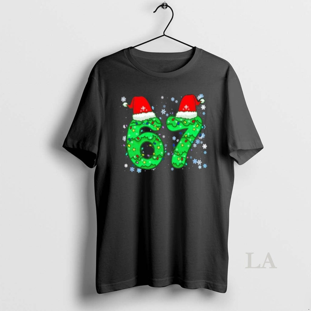 Original Santa Hat 67 Christmas Lights - Adult & Kids T-Shirts, Sweatshirts & Hoodies apparel design preview 1