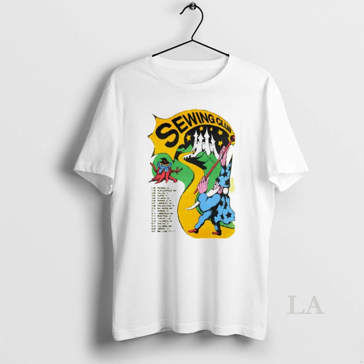 Original Sewing Club 2025 America Tour Dates - Adult & Kids T-Shirts, Sweatshirts & Hoodies apparel design preview 1