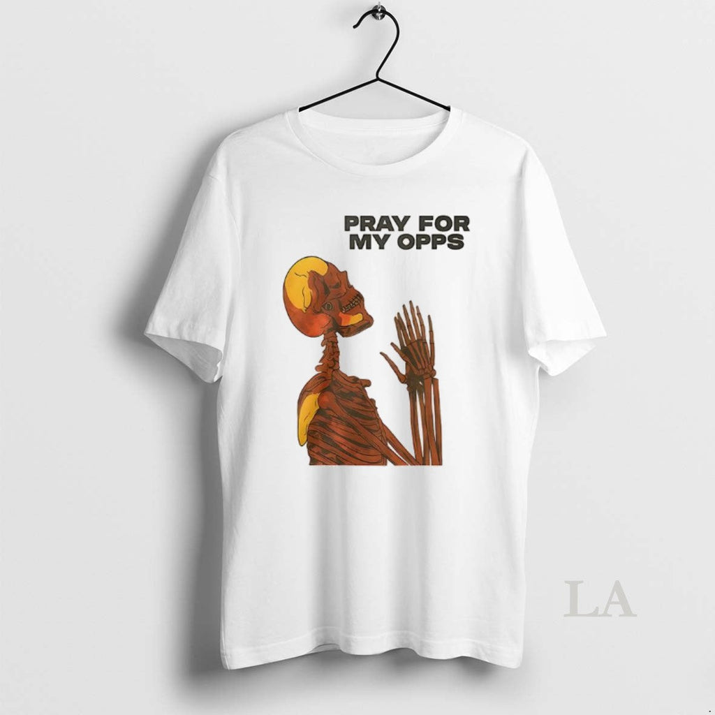 Original Skull Pray For My Opps 2026 - Adult & Kids T-Shirts, Sweatshirts & Hoodies apparel design preview 1