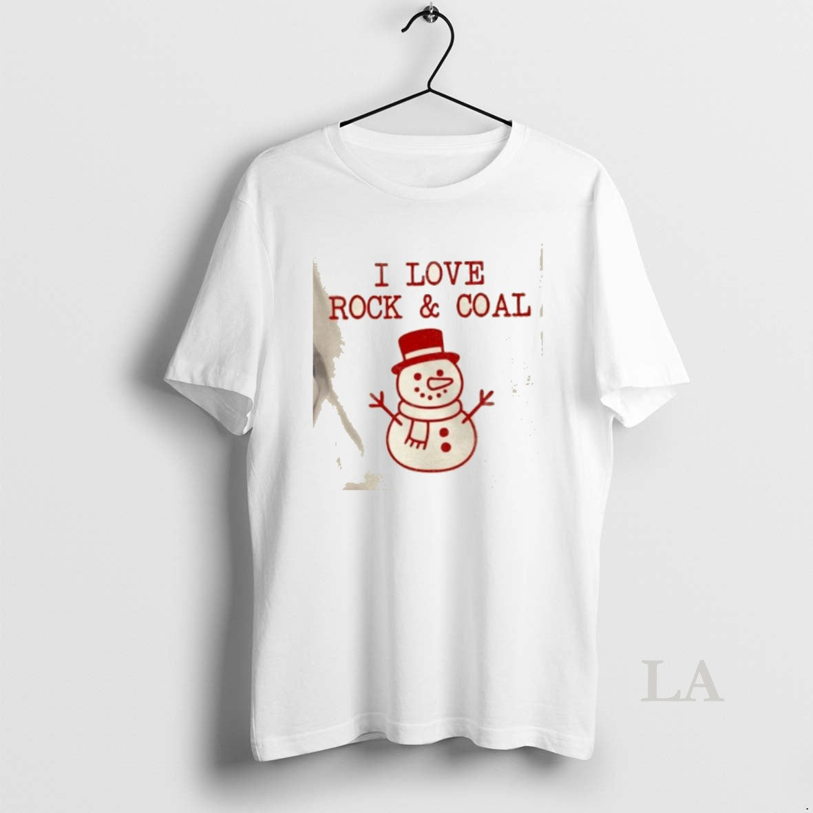 Original Snowman I Love Rock And Coal Christmas - Adult & Kids T-Shirts, Sweatshirts & Hoodies apparel design preview 1