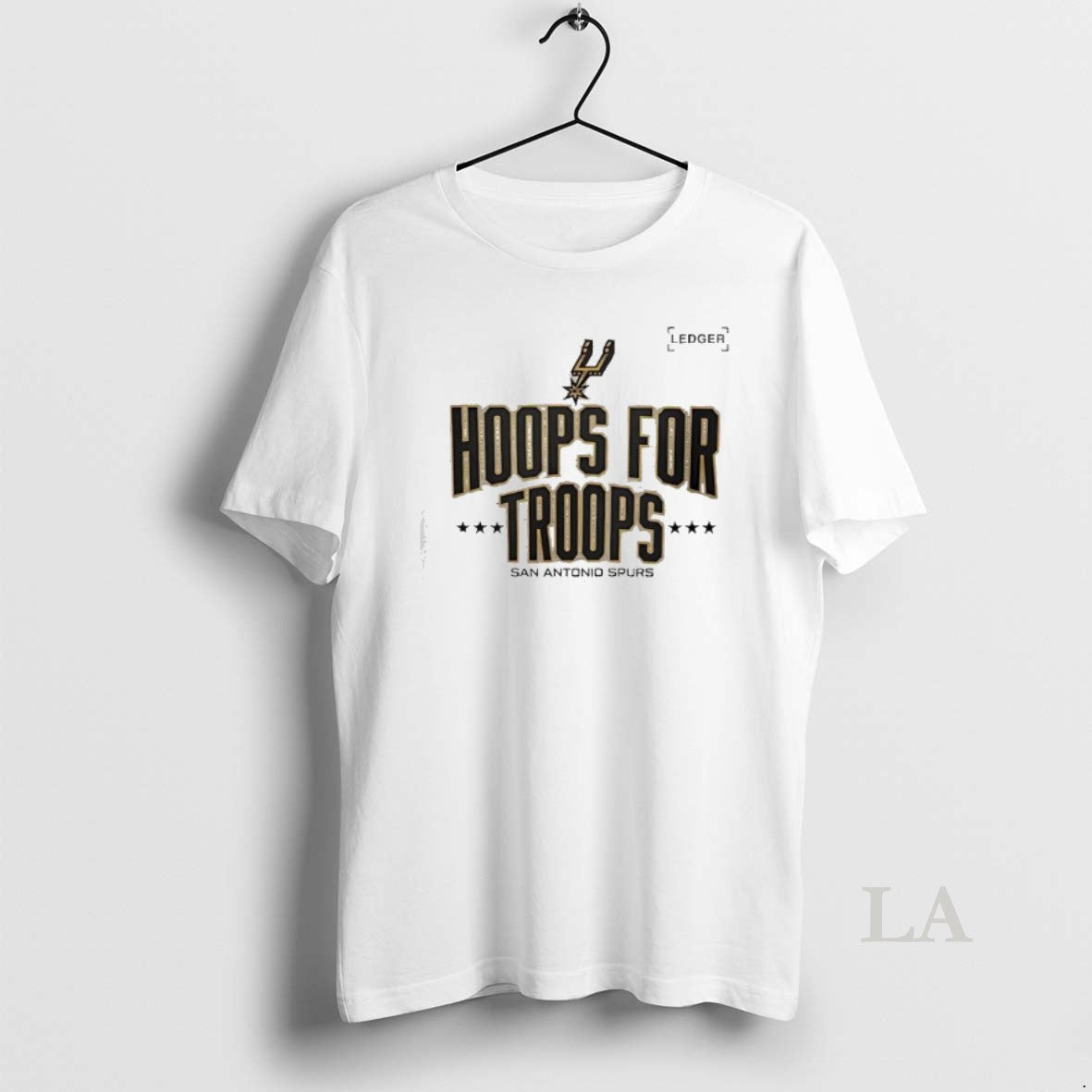 Original Spurs X Hoops For Troops - Adult & Kids T-Shirts, Sweatshirts & Hoodies apparel design preview 1