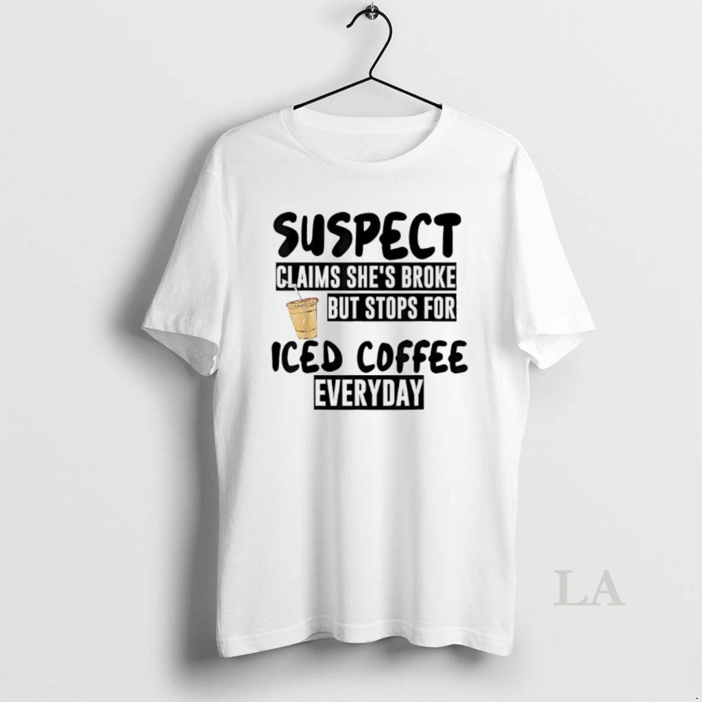 Original Suspect Claims Shes Broke But Stops For Iced - Adult & Kids T-Shirts, Sweatshirts & Hoodies apparel design preview 1