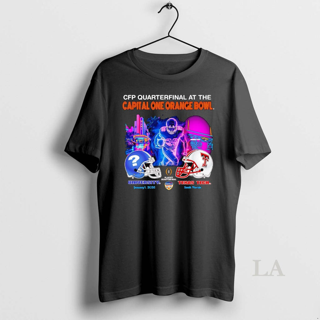 Original Tbd Vs Texas Tech Red Raiders Cfp Capital - Adult & Kids T-Shirts, Sweatshirts & Hoodies apparel design preview 1