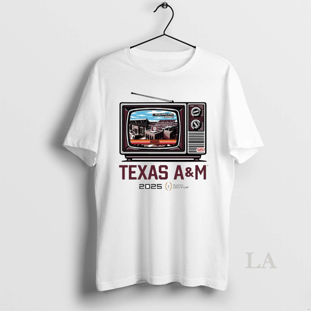 Original Texas A And M Aggies 2025 Cfp Tv Stadium - Adult & Kids T-Shirts, Sweatshirts & Hoodies apparel design preview 1